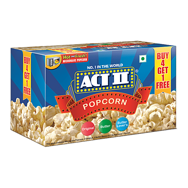 Buy Act Ii Microwave Popcorn 495 Gm Online At Best Price of Rs 300 bigbasket