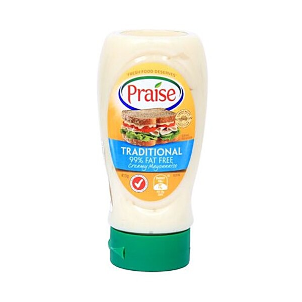 Buy Praise Mayonnaise 99 Fat Free 410 Gm Bottle Online at the Best