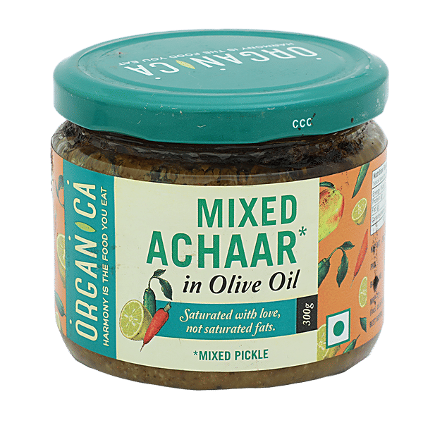 Buy Organica Olive Oil Pickle Mixed Vegetable 300 Gm Online At Best
