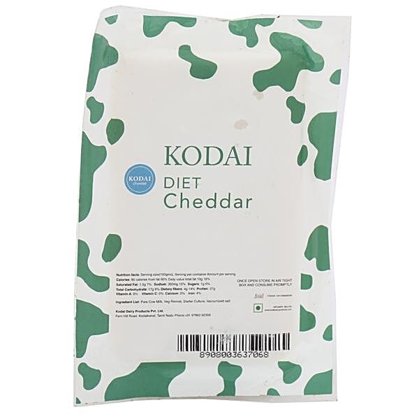 Buy Kodai Dairy Farms Cheese Diet Cheddar 200 gm Online at Best Price