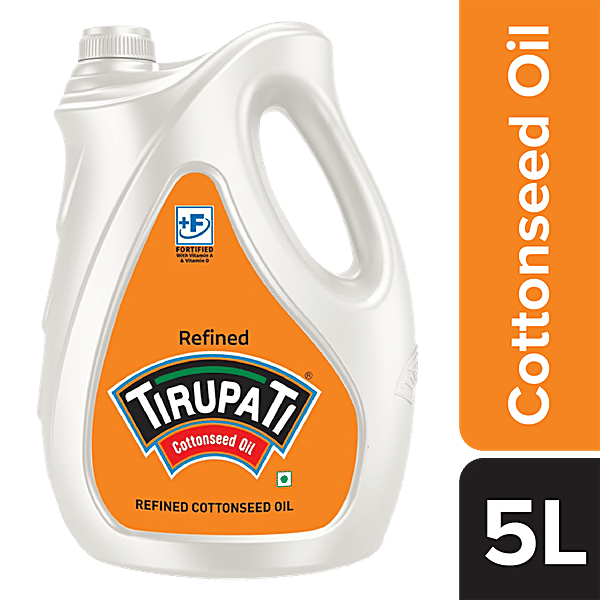 Buy Tirupati Cotton Seed Oil 5 Ltr Online at the Best Price of Rs 671.55 bigbasket