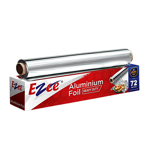 Buy Ezee Silver Aluminium Foil 14 Micron 72 Mtr Online at the Best Price of Rs 425 bigbasket