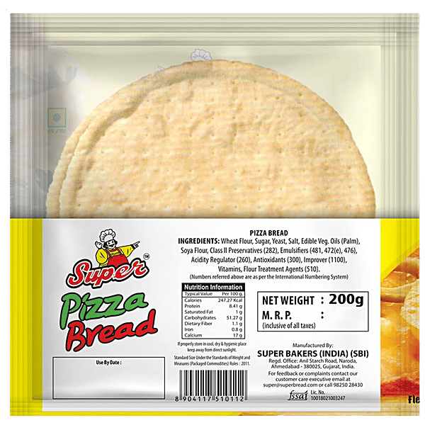 Buy Super Pizza Base - Half Baked, Ready To Bake Online at Best Price of Rs 35 - bigbasket