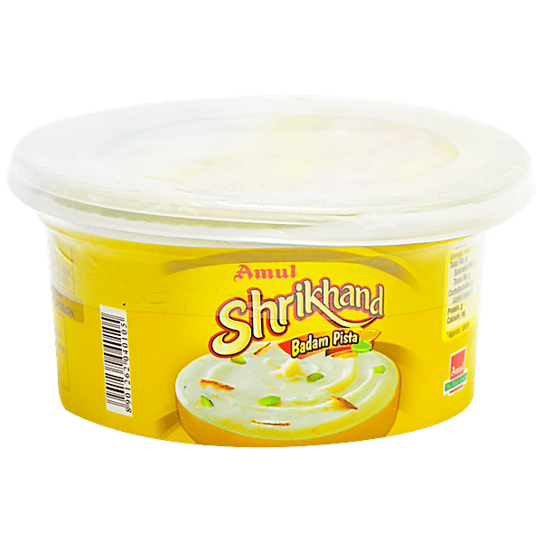 Buy Amul Shrikhand Badam Pista 200 Gm Online at the Best Price of Rs 55