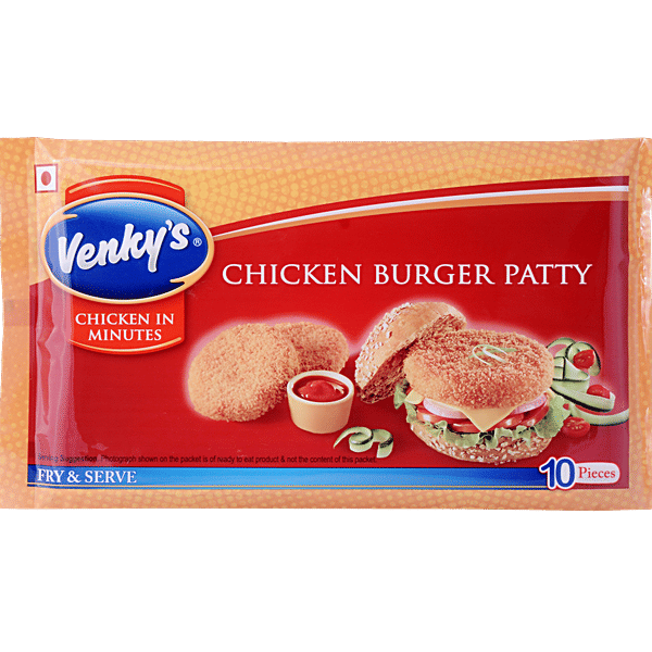 Buy Venkys Chicken Burger Patty 500 Gm Online at the Best Price of Rs