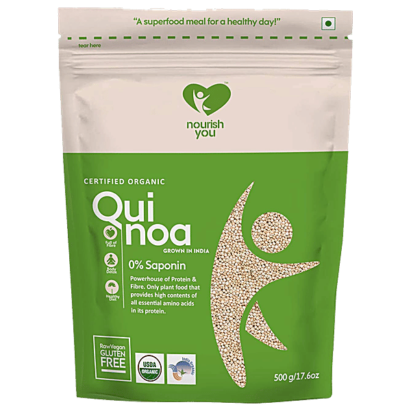 Buy Nourish You Organic White Quinoa 500 Gm Online At Best Price of Rs