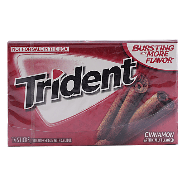 Buy Trident Chewing Gum Cinnamon Flavoured, Sugar Free Online at Best