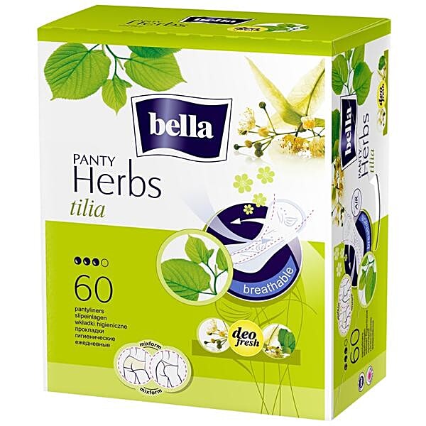Buy Bella Herbs Panty Liners With Tilia 60 Pcs Online At Best Price of