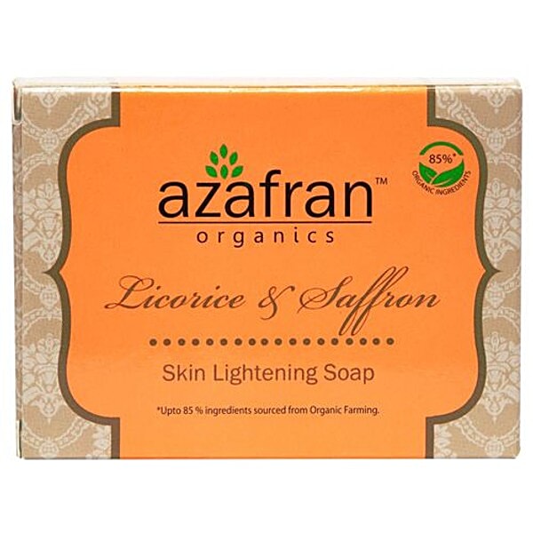 Buy Azafran Organics Liquorice & Saffron Skin Lightening Soap Online at