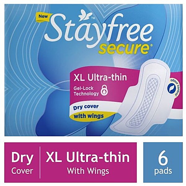 Buy STAYFREE Sanitary Pads Secure Xl UltraThin, with Wings Online at
