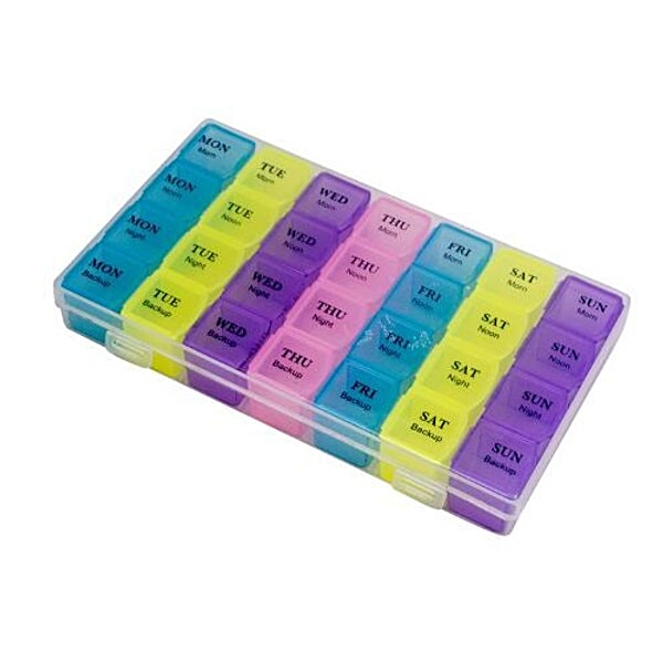 Buy Jlt Medicine Box Organizer With Case 28 Days 4 Weeks For 7 Days
