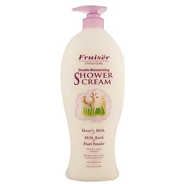 Buy FRUISER Shower Cream Goats Milk With Milk Bath & Pearl Power