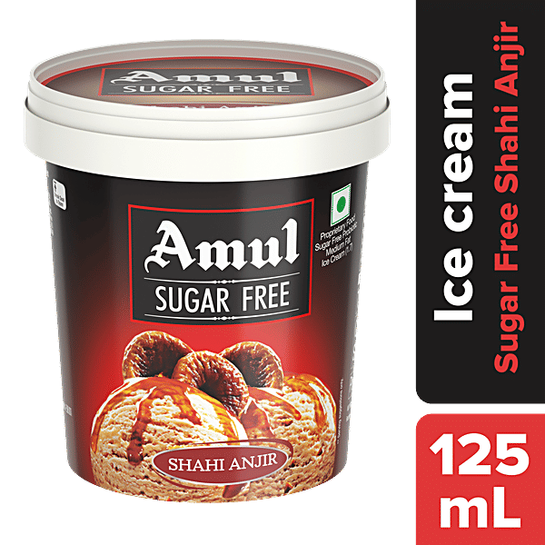 Buy Amul Sugar Free Ice Cream Anjeer With Chocolate Sauce 125 Ml Online