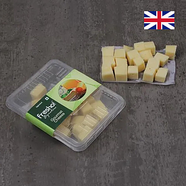 Buy Fresho Signature Cheese Cheddar White Block Diced 200 Gm Online At