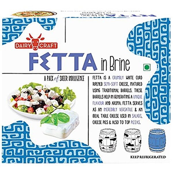 Buy Dairy Craft Feta Cheese In Brine 200 Gm Online At Best Price of Rs
