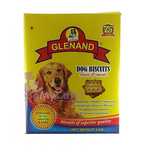 Buy GLENAND Pet Food Liver & Meat Biscuits Online at Best Price of Rs