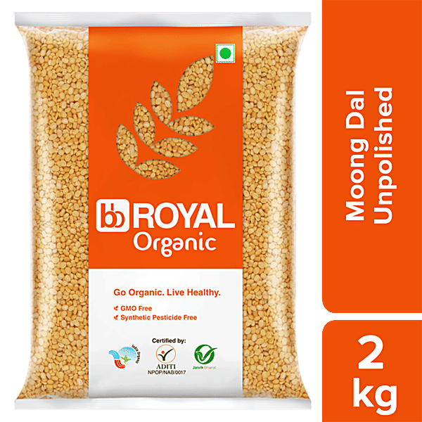 Buy Bb Royal Organic Moong Dal 2 Kg Online At Best Price of Rs 335 bigbasket