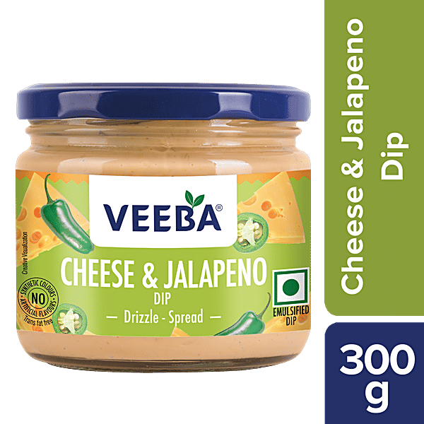 Buy Veeba Dip Cheese Jalapeno 300 Gm Online At Best Price of Rs 158.4
