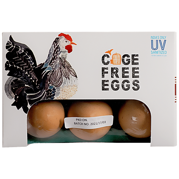 Buy HenFruit Premium Cage Free Eggs(6 pcs) 100 Natural Online at