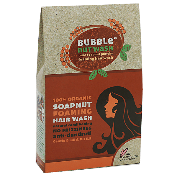 Buy Bubblenut Wash Hairwash Powder Organic Soapnut 100 Gm Online At