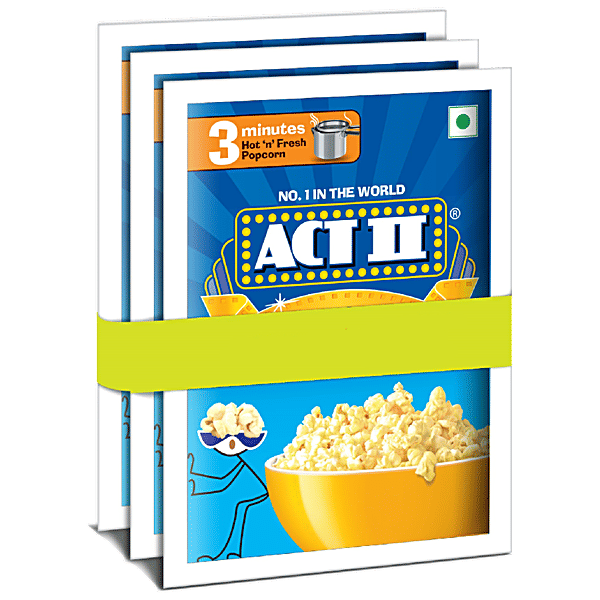 Buy ACT II Instant Popcorn Golden Sizzle, Crispy, Crunchy Snack