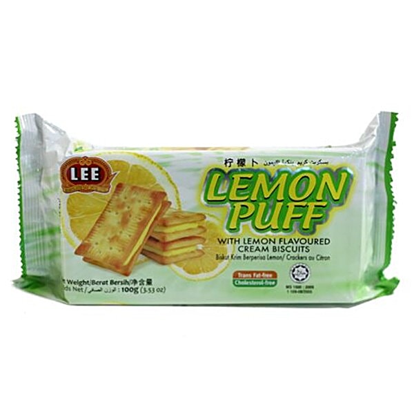 Buy Lee Cream Biscuits Lemon Puff 100 Gm Online At Best Price of Rs
