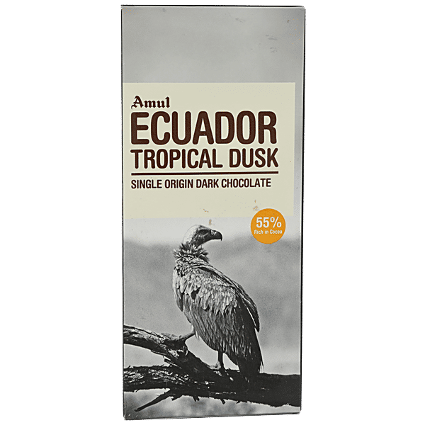 Buy Amul Ecuador, Single Origin Dark Chocolate 125 gm Online at Best