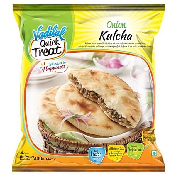 Buy Vadilal Quick Treat Frozen Food Kulcha, Onion Online at Best