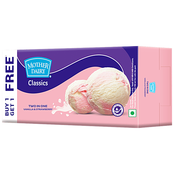 Buy Mother Dairy Ice Cream Two In One 700 Ml Online At Best Price of Rs