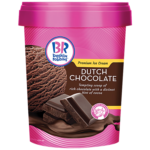 Buy Baskin Robbins Premium Ice Cream Dutch Chocolate, Made with Cow