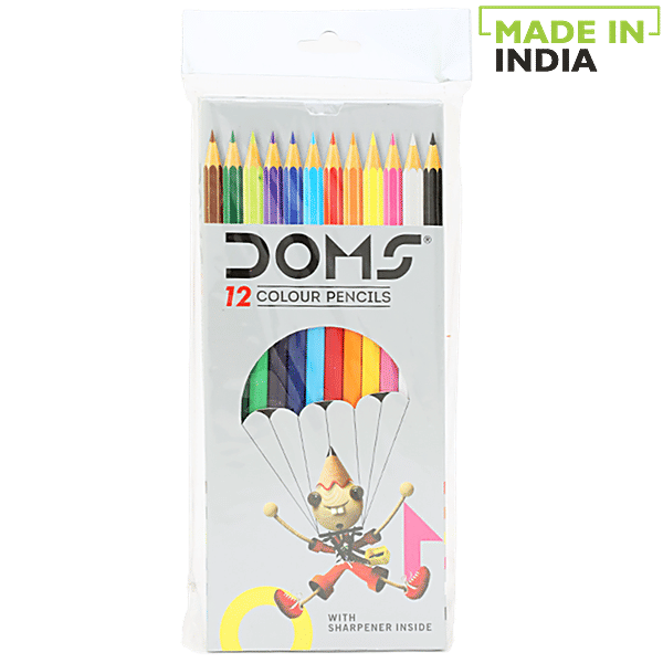 Buy Doms Colour Pencil Box 12 Colours 12 Pcs Online At Best Price of Rs