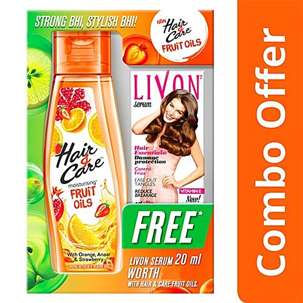 Buy Hair & Care Fruit Oil With Orange, Anaar & Strawberry Online at