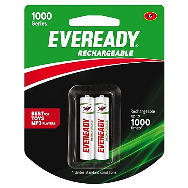 Buy Eveready Battery Recharge Bp2 600 Nimh Aaa 1000 Series 2 Pcs Online