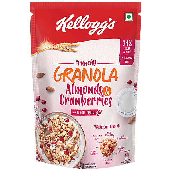 Buy Kellogg's Crunchy Granola Almonds & Cranberries Online at Best Price of Rs 358.8 bigbasket