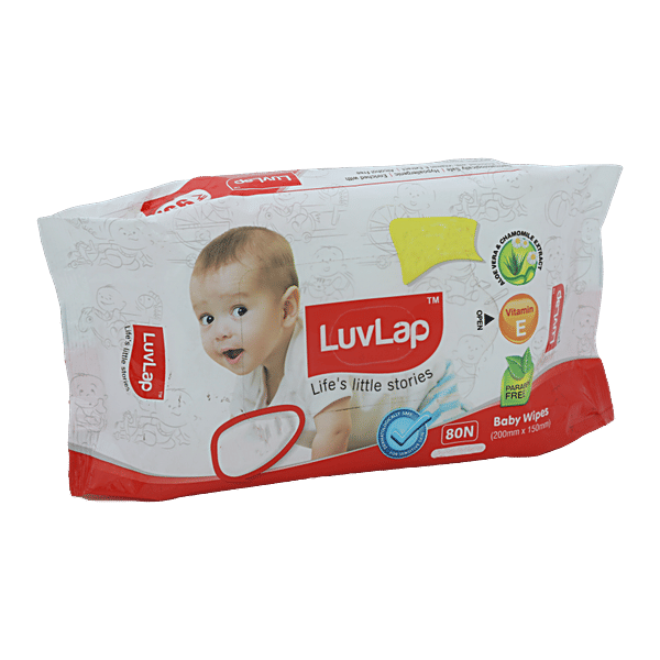 Buy LuvLap Baby Wet Wipes With Aloe Vera & Chamomile Extract, Paraben