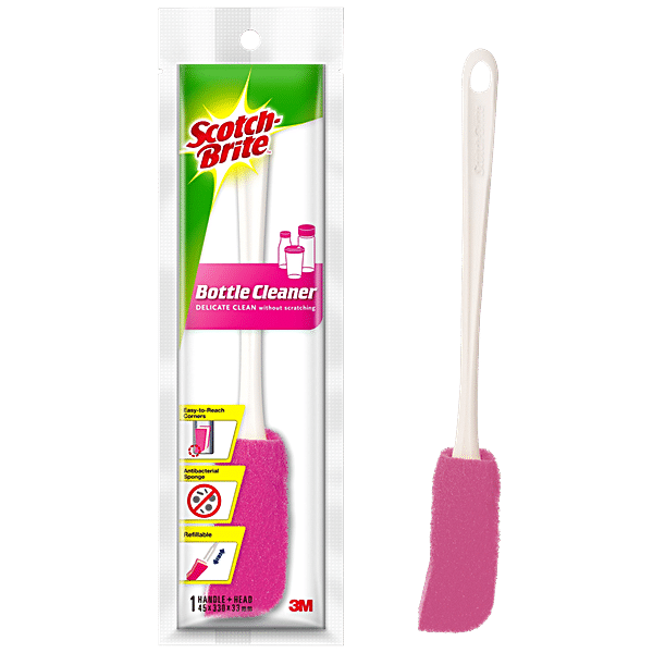 Buy Scotch brite Bottle Cleaner Brush With Anti-bacterial Sponge