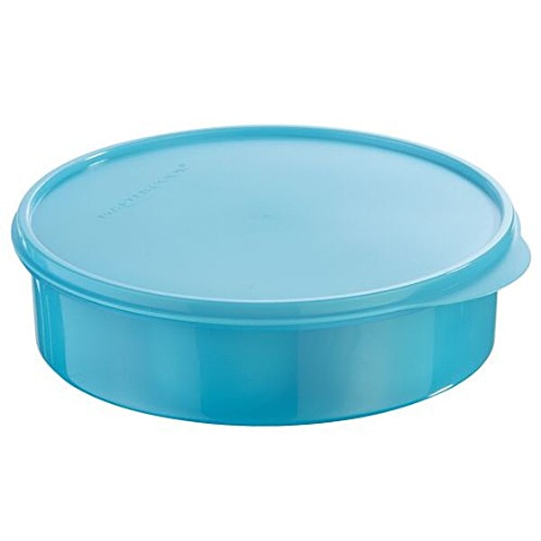 Buy Mastercook Round & Flat Storage Container With lid, Blue Online