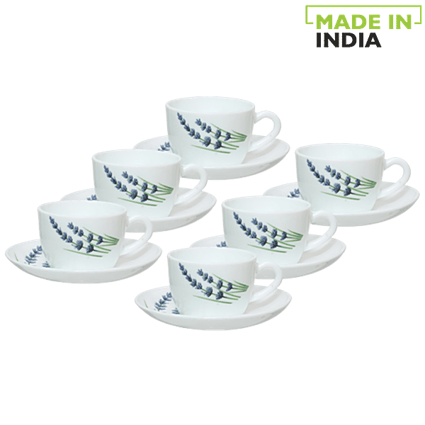 Buy LaOpala Chai/Opalware Cup & Saucer Set Princess, English lavender