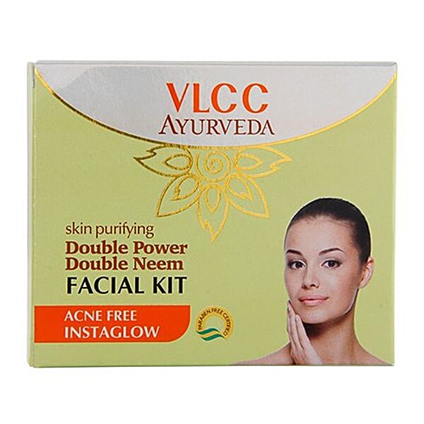 Buy VLCC Ayurveda Skin Purifying Double Power Double Neem Facial Kit