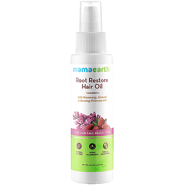 Buy Mamaearth Root Restore Hair Oil For Hair Fall Reduction, Mineral