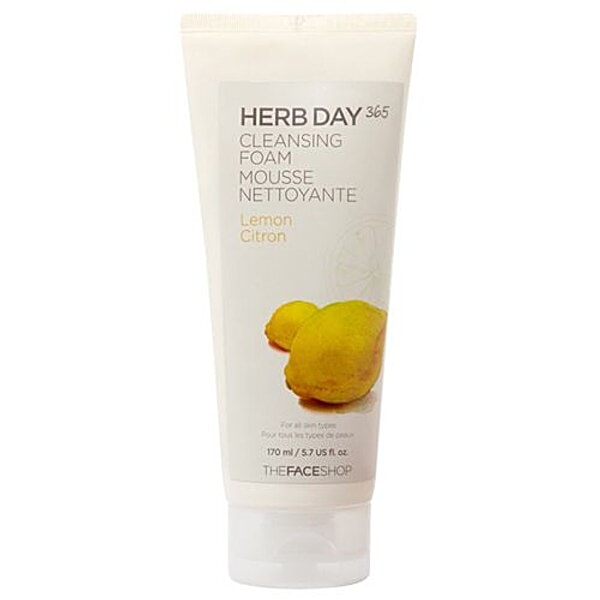 Buy The Face Shop Herb Day 365 Cleansing Foam Lemon, For All Skin