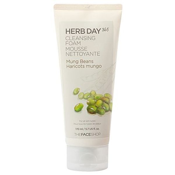 Buy The Face Shop Herb Day 365 Cleansing Foam Mung Beans, For All Skin  Types, Whipped Cream Formula Online at Best Price of Rs 270 bigbasket