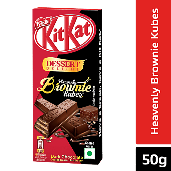 Buy Nestle Kitkat Dessert Delight Heavenly Brownie Kubes Wafer Coated