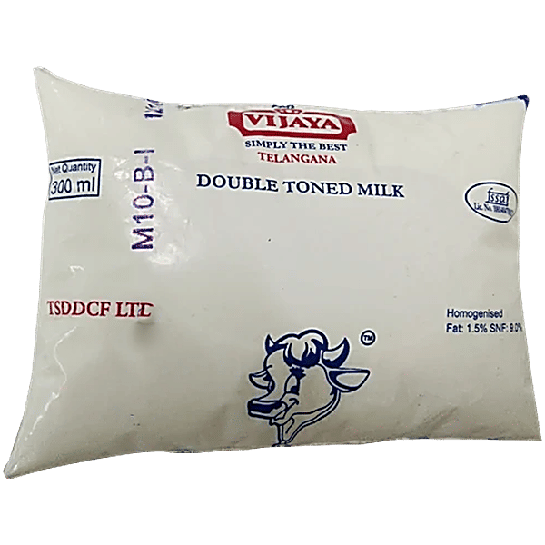 Buy Vijaya Double Toned Milk Online at Best Price of Rs null bigbasket