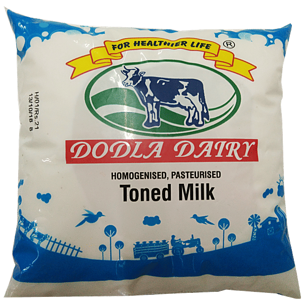 Buy Dodla Toned Milk Online at Best Price of Rs null bigbasket