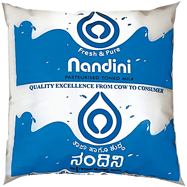 Buy Nandini Pasteurised Toned Milk Online at Best Price of Rs 24
