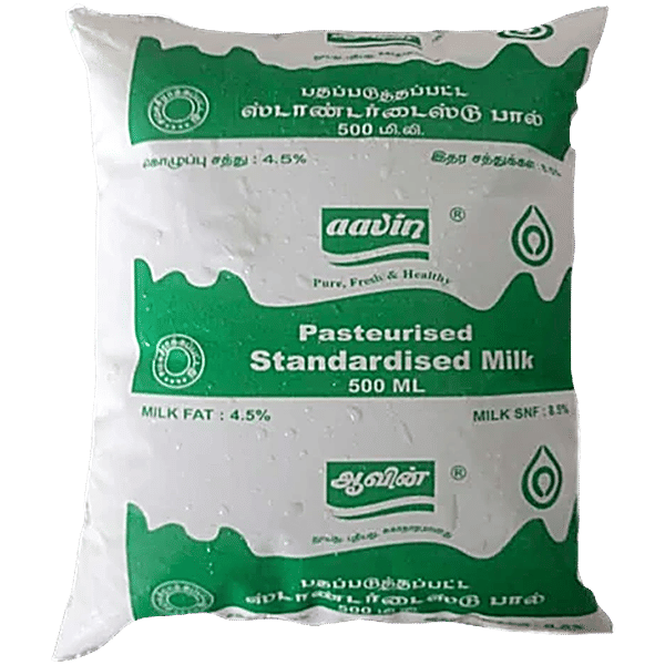 Buy Aavin Pasteurised Standardised Milk Online at Best Price of Rs 22