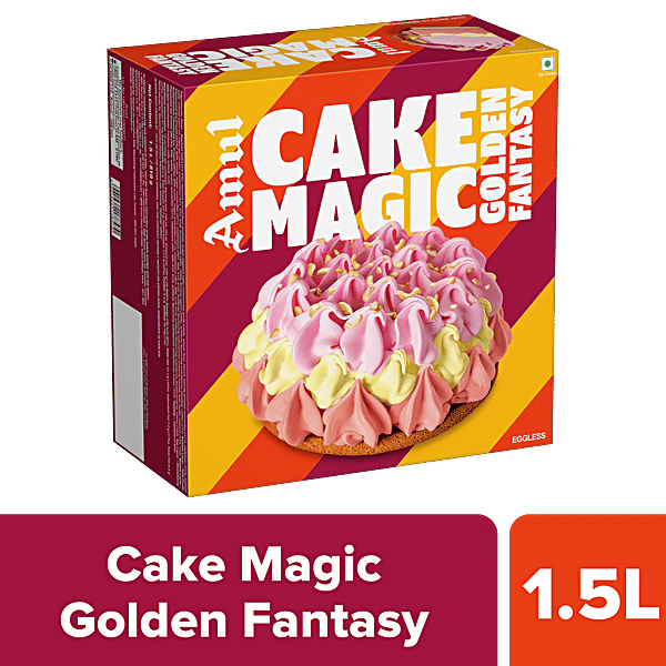 Buy Amul Ice Cream Cake Magic, Golden Fantasy Online at Best Price of