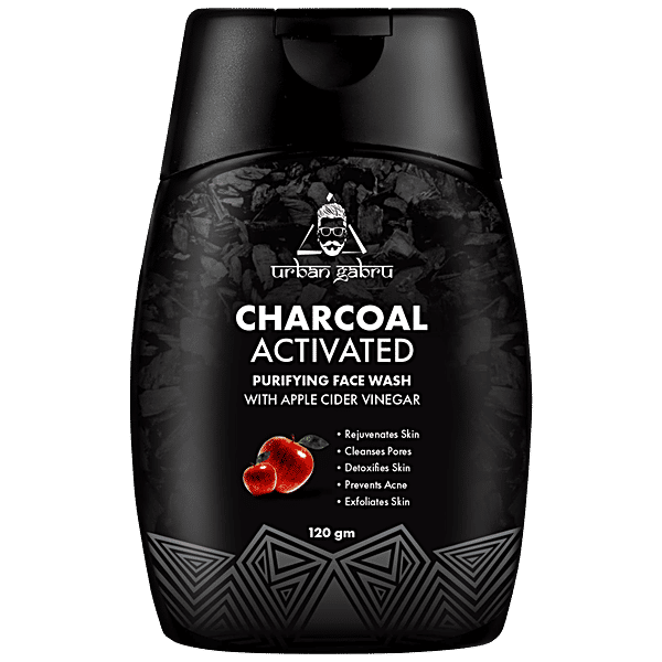 Buy urban gabru Charcoal Face Wash With Apple Cider Vinegar For Pimple