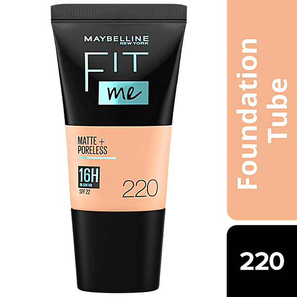 Buy Maybelline New York Fit Me Matte+Poreless Liquid Foundation - 220  Natural Beige Online at Best Price of Rs 167.79 - bigbasket